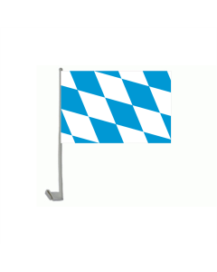Bayern große Rauten Autofahne/Autoflagge 30 x 40cm