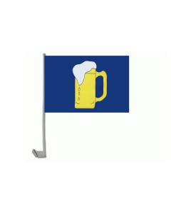 Bierkrug Autofahne/Autoflagge 30 x 45cm