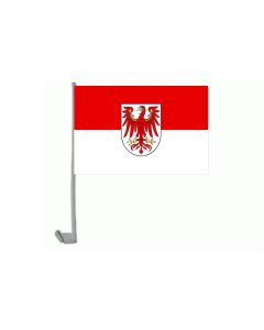 Brandenburg Landesdienst Autofahne/Autoflagge 30 x 40cm