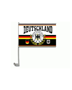 Deutschland 2 Lorbeerkranz Autofahne/Autoflagge 30 x 45cm