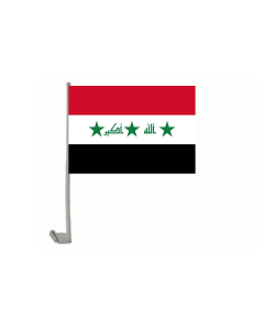 Irak mit Schrift Autofahne/Autoflagge 30 x 40cm