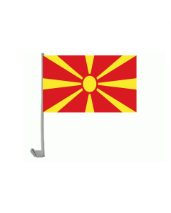 Mazedonien Autofahne/Autoflagge 30 x 40cm