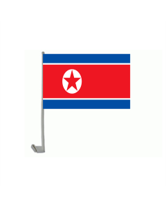 Nordkorea Autofahne/Autoflagge 30 x 45cm