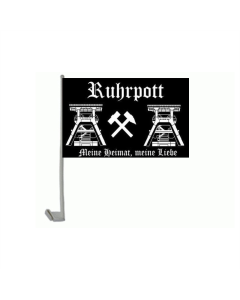Ruhrpott Meine Heimat Meine Liebe Autofahne/Autoflagge 30 x 45cm
