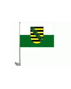 Sachsen Autofahne/Autoflagge 30 x 45cm