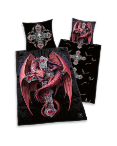 Anne Stokes Kreuz Gothic Übergröße Bettwäsche 155 x 220cm