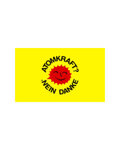 Atomkraft nein danke Fahne/Flagge 60 x 90cm