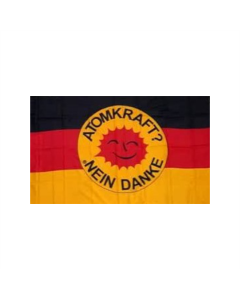 Atomkraft nein Danke Deutschland Fahne/Flagge 90 x 150cm
