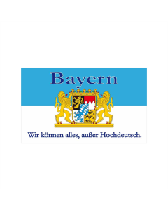 Bayern Hochdeutsch Fahne/Flagge 90 x 150cm