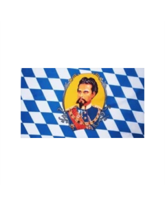 Bayern König Ludwig II Fahne/Flagge 60 x 90cm