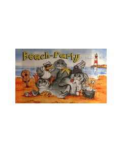 Beach-Party Fahne/Flagge 90 x 150cm