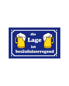 Bier die Lage Fahne/Flagge 90 x 150cm