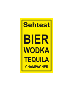Bier Sehtest Fahne/Flagge 90 x 150cm
