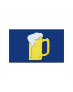 Bierkrug Bootsfahne/Motorradflagge 30 x 45cm