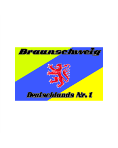 Braunschweig Deutschlands Nr 1 Fahne/Flagge 90 x 150cm