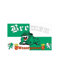 Bremen Bulldogge Fahne/Flagge 90 x 150cm