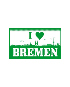 Bremen I Love Fahne/Flagge 90 x 150cm