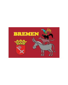 Bremer Stadtmusikanten Fahne/Flagge 90 x 150cm