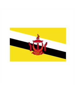 Brunei Bootsfahne/Motorradflagge 30 x 45cm
