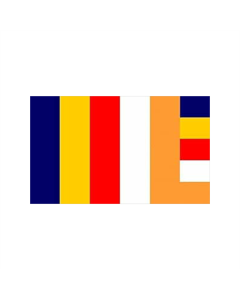 Buddhist World Fahne/Flagge 90 x 150cm
