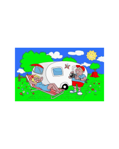 Camping Fahne/Flagge 90 x 150cm