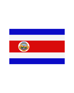 Costa Rica mit Wappen Fahne/Flagge 150 x 250cm