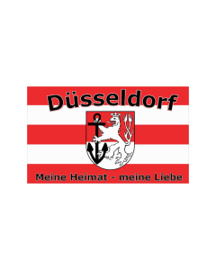 Düsseldorf Meine Heimat-Meine Liebe Fahne/Flagge 90 x 150cm