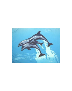 Delfine Fahne/Flagge 95 x 135cm
