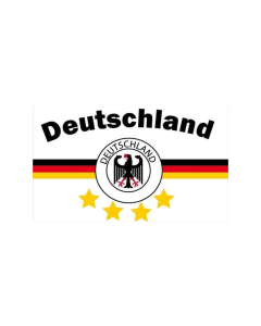 Deutschland 17 4 Sterne weiß Mittelbalken Fahne/Flagge 90 x 150cm