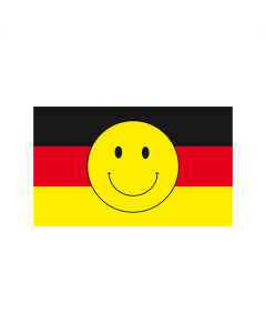 Deutschland mit Smiley Fahne/Flagge 90 x 150cm