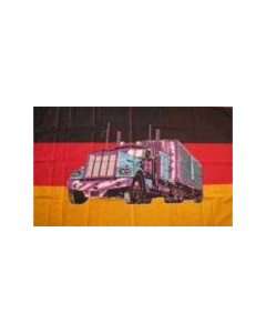 Deutschland mit Truck Fahne/Flagge 90 x 150cm