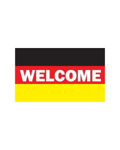 Deutschland Welcome Fahne/Flagge 90 x 150cm