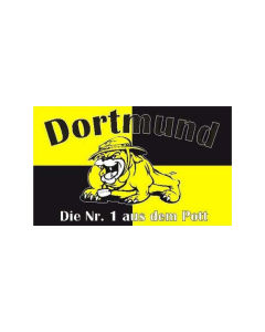 Dortmund Bulldogge Fahne/Flagge 90 x 150cm