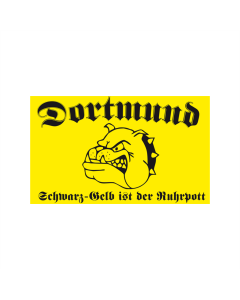 Dortmund Schwarz-Gelb ist der Ruhrpott Fahne/Flagge 90 x 150cm