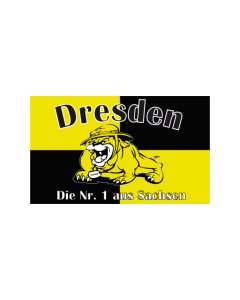 Dresden Bulldogge Fahne/Flagge 90 x 150cm