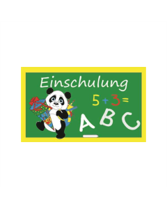 Einschulung ABC Panda Fahne/Flagge 90 x 150cm