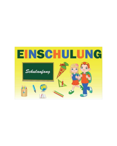 Einschulung Kinder Fahne/Flagge 90 x 150cm
