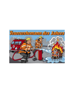 Feuerwehrmann des Jahres Fahne/Flagge 90 x 150cm