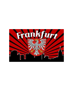 Frankfurt Silhouette Fahne/Flagge 90 x 150cm