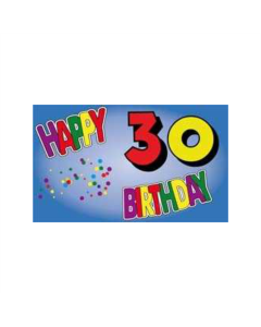 Geburtstag 30 Jahre Fahne/Flagge 90 x 150cm