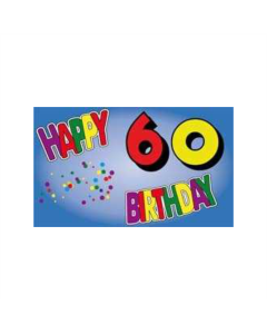 Geburtstag 60 Jahre Fahne/Flagge 90 x 150cm