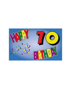 Geburtstag 70 Jahre Fahne/Flagge 90 x 150cm