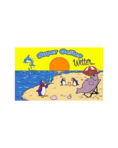 Geiles Strandwetter Fahne/Flagge 90 x 150cm