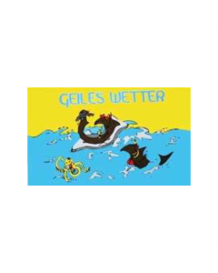 Geiles  Wetter Wale Fahne/Flagge 90 x 150cm