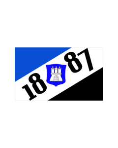 Hamburg 1887 groß Fahne/Flagge 90 x 150cm