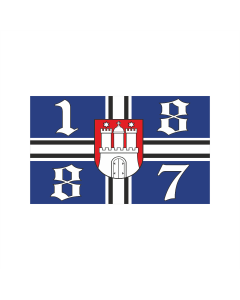 Hamburg 1887 neu Fahne/Flagge 90 x 150cm