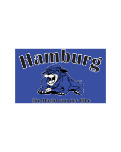 Hamburg Bulldogge Fahne/Flagge 90 x 150cm