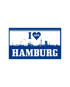 Hamburg I Love Fahne/Flagge 90 x 150cm