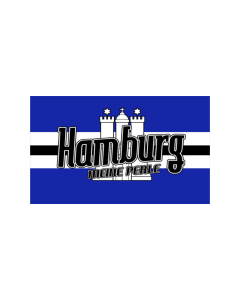 Hamburg meine Perle gerade Fahne/Flagge 150 x 250cm