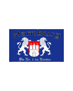 Hamburg Nr 1 in Norden 2 Löwen Fahne/Flagge 150 x 250cm